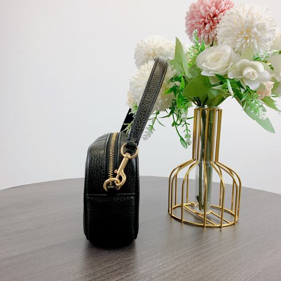 (E)Coach C9932 Jamie Wristlet In Gold/Black - Picture 4 of 7